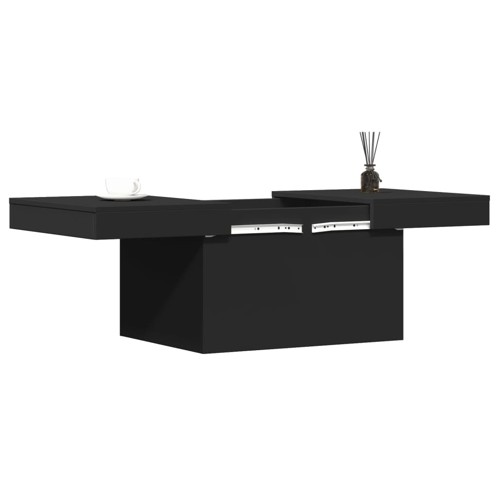 VidaXL Salontafel 80x55x40 cm bewerkt hout zwart