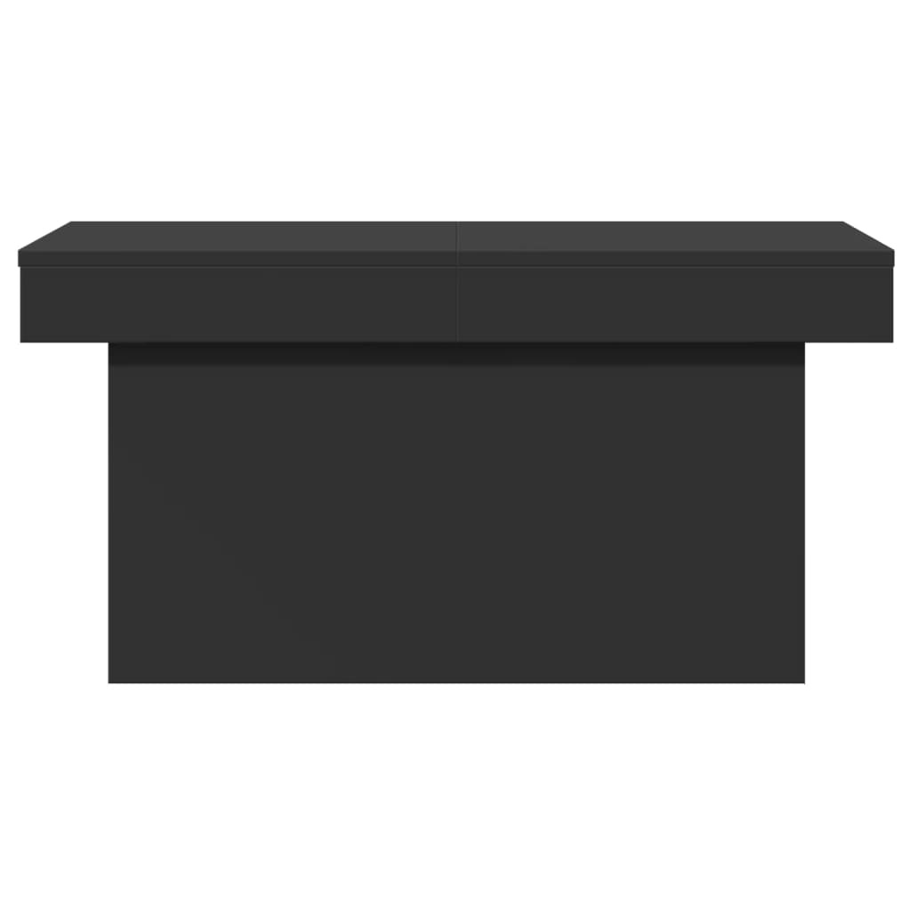 VidaXL Salontafel 80x55x40 cm bewerkt hout zwart