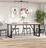 VidaXL Tafelbladen 4 st rechthoekig 90x45x2,5 cm massief grenenhout