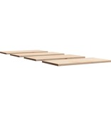 VidaXL Tafelbladen 4 st rechthoekig 90x45x2,5 cm massief grenenhout