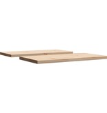 VidaXL Tafelbladen 2 st rechthoekig 70x35x2,5 cm massief grenenhout