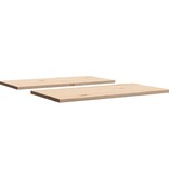 VidaXL Tafelbladen 2 st rechthoekig 70x35x1,7 cm massief grenenhout