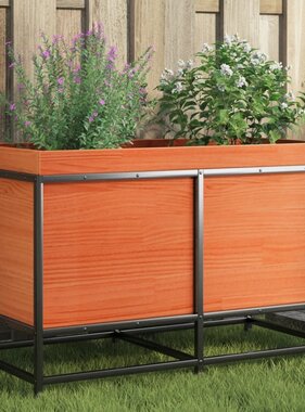 VidaXL Plantenbak 80x40x50 cm massief grenenhout wasbruin