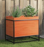 VidaXL Plantenbak 60x40x50 cm massief grenenhout wasbruin