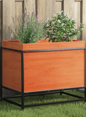 VidaXL Plantenbak 60x40x50 cm massief grenenhout wasbruin