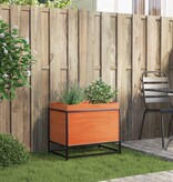 VidaXL Plantenbak 60x40x50 cm massief grenenhout wasbruin