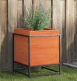 VidaXL Plantenbak 40x40x50 cm massief grenenhout wasbruin