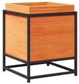 VidaXL Plantenbak 40x40x50 cm massief grenenhout wasbruin