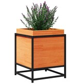 VidaXL Plantenbak 40x40x50 cm massief grenenhout wasbruin