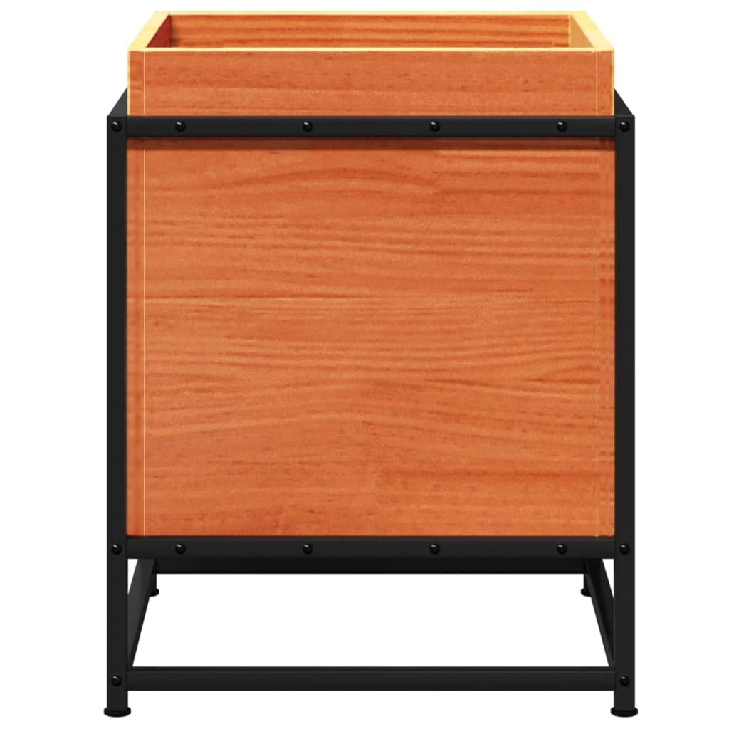 VidaXL Plantenbak 40x40x50 cm massief grenenhout wasbruin