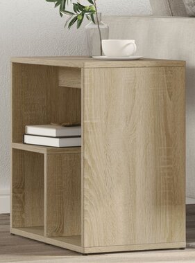 VidaXL Bijzettafels 2 st 50x30x50 cm bewerkt hout sonoma eikenkleurig