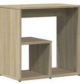 VidaXL Bijzettafels 2 st 50x30x50 cm bewerkt hout sonoma eikenkleurig