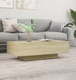 VidaXL Salontafel 100x49,5x31 cm bewerkt hout sonoma eikenkleurig