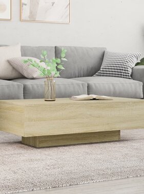 VidaXL Salontafel 100x49,5x31 cm bewerkt hout sonoma eikenkleurig