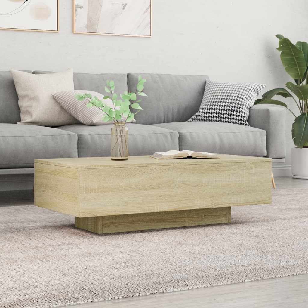 VidaXL Salontafel 100x49,5x31 cm bewerkt hout sonoma eikenkleurig