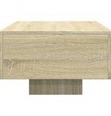 VidaXL Salontafel 100x49,5x31 cm bewerkt hout sonoma eikenkleurig
