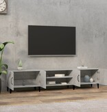 VidaXL Tv-meubel 180x31,5x40 cm bewerkt hout betongrijs