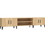 VidaXL Tv-meubel 180x31,5x40 cm bewerkt hout sonoma eikenkleurig