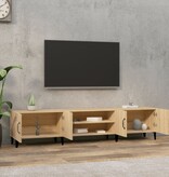 VidaXL Tv-meubel 180x31,5x40 cm bewerkt hout sonoma eikenkleurig