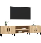 VidaXL Tv-meubel 180x31,5x40 cm bewerkt hout sonoma eikenkleurig