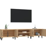 VidaXL Tv-meubel 180x31,5x40 cm bewerkt hout sonoma eikenkleurig
