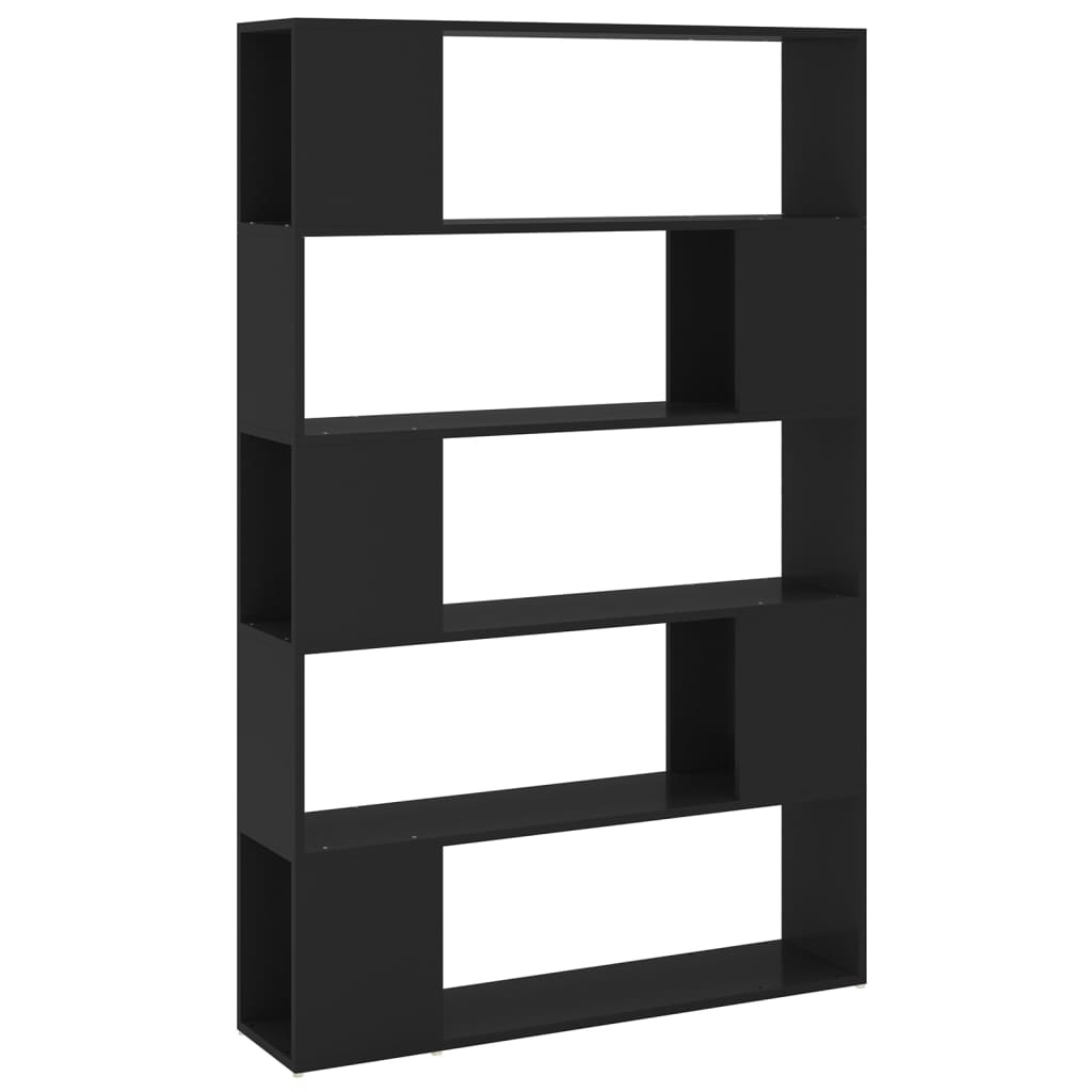 VidaXL Boekenkast/kamerscherm 100x24x155 cm bewerkt hout zwart