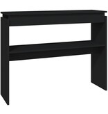 VidaXL Wandtafel 102x30x80 cm bewerkt hout zwart