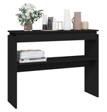 VidaXL Wandtafel 102x30x80 cm bewerkt hout zwart