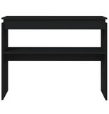 VidaXL Wandtafel 102x30x80 cm bewerkt hout zwart