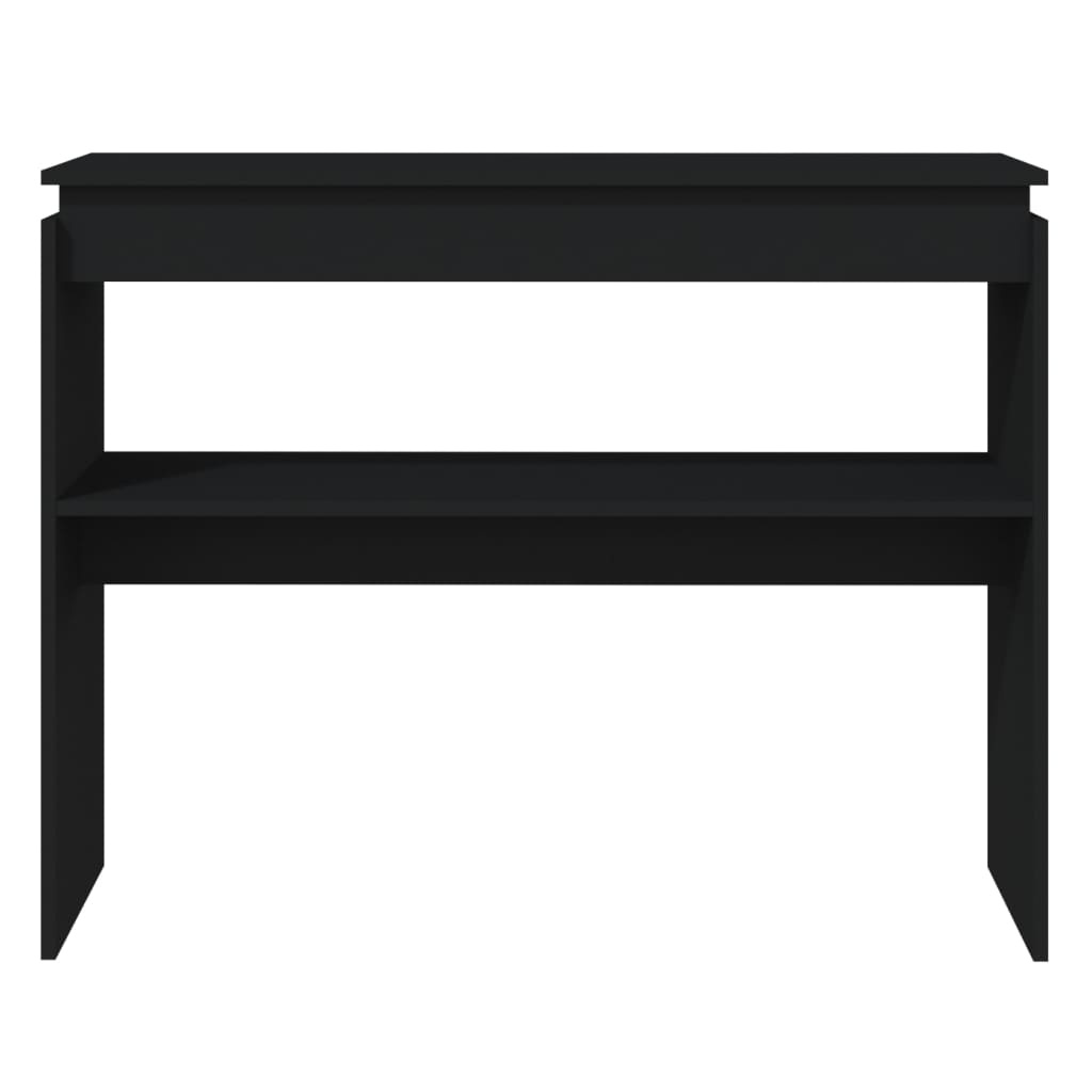 VidaXL Wandtafel 102x30x80 cm bewerkt hout zwart