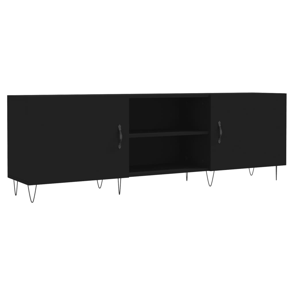 VidaXL Tv-meubel 150x30x50 cm bewerkt hout zwart