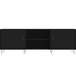 VidaXL Tv-meubel 150x30x50 cm bewerkt hout zwart