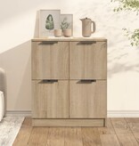 VidaXL Dressoir 60x30x70 cm bewerkt hout sonoma eikenkleurig
