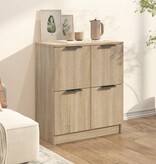 VidaXL Dressoir 60x30x70 cm bewerkt hout sonoma eikenkleurig