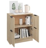 VidaXL Dressoir 60x30x70 cm bewerkt hout sonoma eikenkleurig