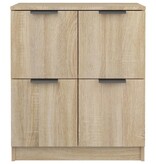 VidaXL Dressoir 60x30x70 cm bewerkt hout sonoma eikenkleurig