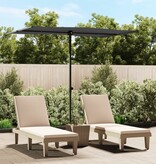 VidaXL Parasol met aluminium paal 2x1,5 m antraciet