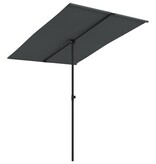 VidaXL Parasol met aluminium paal 2x1,5 m antraciet
