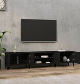 VidaXL Tv-meubel 180x31,5x40 cm bewerkt hout zwart