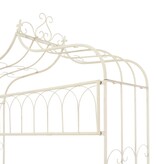 VidaXL Tuinbank 122 cm ijzer antiekwit