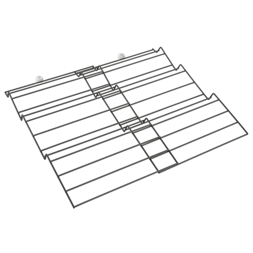 VidaXL Kruidenrekjes X-Pand 2 st 4-laags uitschuifbaar zwart