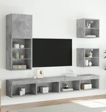 VidaXL Tv-meubel met LED-verlichting 40,5x30x102 cm betongrijs