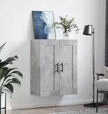 VidaXL Wandkast 69,5x34x90 cm bewerkt hout betongrijs