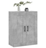 VidaXL Wandkast 69,5x34x90 cm bewerkt hout betongrijs