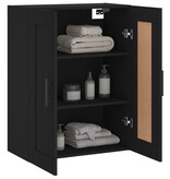VidaXL Wandkast 69,5x34x90 cm bewerkt hout zwart