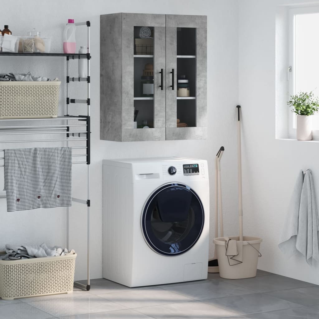 VidaXL Hangkast 69,5x34x90 cm betongrijs