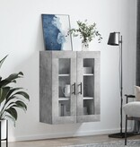 VidaXL Hangkast 69,5x34x90 cm betongrijs