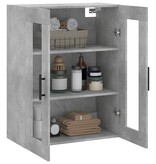 VidaXL Hangkast 69,5x34x90 cm betongrijs