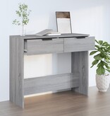 VidaXL Wandtafel 90x36x75 cm bewerkt hout grijs sonoma eikenkleurig