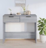 VidaXL Wandtafel 90x36x75 cm bewerkt hout grijs sonoma eikenkleurig
